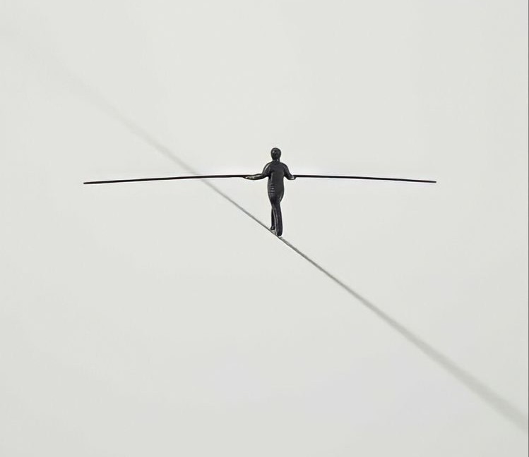 Ilustração abstrata representando equilíbrio interno